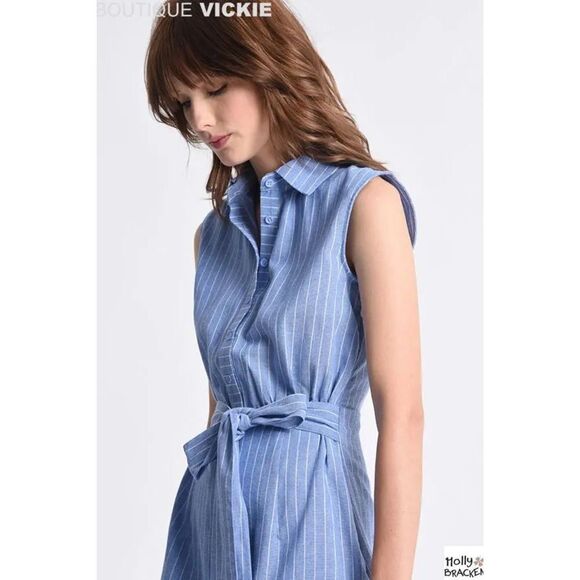 ✨ROBE MOLLY BRACKEN STRIPED MINI SZ M DRESS✨ - Picture 2 of 10